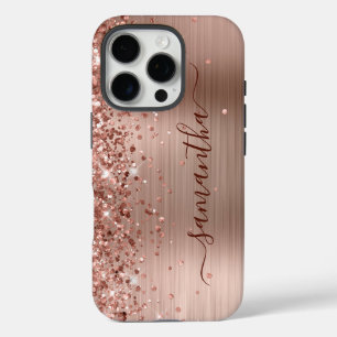 きらめくゴールドメタリックガーリーサイン iPhone 16 PROケース