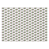 きらめくサボテンのクリスマス テーブルクロス (正面(横))