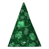 きらめくシャムロックと渦巻き旋回ID289 パーティーハット (右)