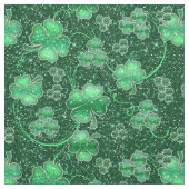 きらめくシャムロックと渦巻き旋回ID289 ファブリック (見本)