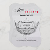 きらめくシルバークラウン賞ボールプログラムカード メニュー (正面/裏面)