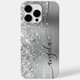 きらめくシルバーグラマシグネチャー Case-Mate iPhone 14 PRO MAXケース