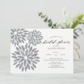 きらめくシルバーダリアスブライダルシャワー 招待状 (スタンド正面)