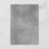 きらめくシルバーロマンス：私たちの結婚の詳細 エンクロージャーカード (裏面)