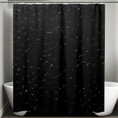 きらめくスタイリッシュ黒シークインシャワーカーテン シャワーカーテン