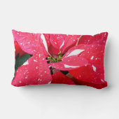 きらめくスターサプライズポインセティアホリデイフローラ ランバークッション (裏面)