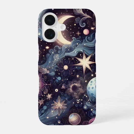 きらめくスターダスト iPhone 16ケース (裏面)