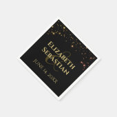 きらめくスター結婚ズのナプキン スタンダードカクテルナプキン (角)