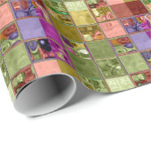 きらめくタイルのモザイクアート ラッピングペーパー (ロールコーナー)