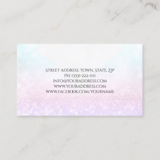 きらめくダイヤモンドジュエラージュエリーデザイナー_3 名刺 (裏面)