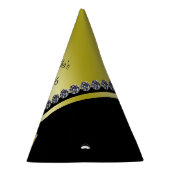 きらめくダイヤモンド及び金ゴールドの弓菓子16 パーティーハット (右)