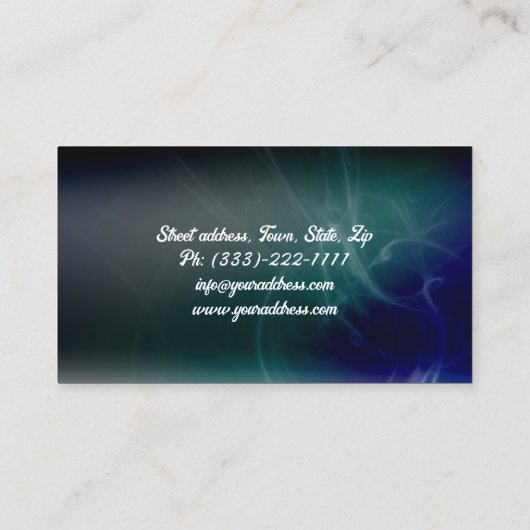 きらめくダイヤモンド宝石商名刺 名刺 (裏面)