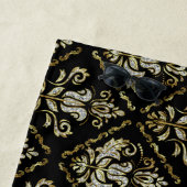 きらめくダマスクのパターン短い ビーチタオル (インサイチュ)