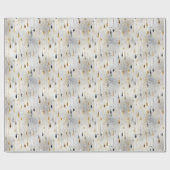 きらめくティンセルストランドウォーターカラーデザイン ラッピングペーパー (フラット)