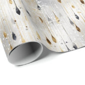 きらめくティンセルストランドウォーターカラーデザイン ラッピングペーパー (ロールコーナー)