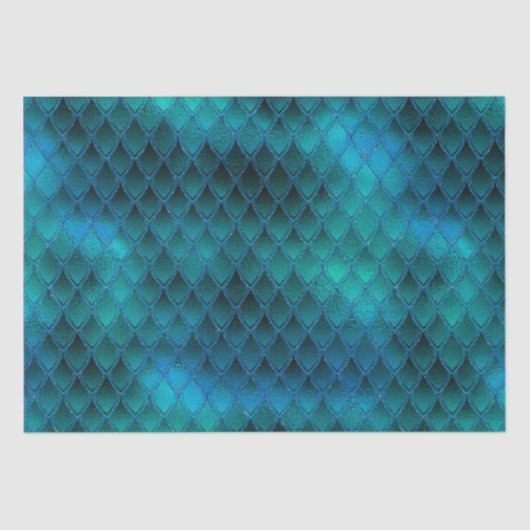 きらめくティール(緑がかった色)&グリッタードラゴンはかりで測 薄葉紙 (正面)