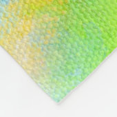 きらめくトンボ絵画イの フリースブランケット (角)