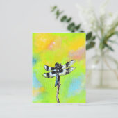 きらめくトンボ絵画イの ポストカード (スタンド正面)