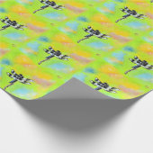 きらめくトンボ絵画イの ラッピングペーパー (角)