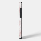 きらめくハートのモノグラム iPhoneケース (左側面)