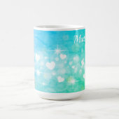 きらめくハート コーヒーマグカップ (中央)