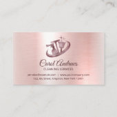 きらめくバラ金ゴールド清掃清掃清掃清掃清掃清掃業務 名刺 (裏面)