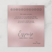 きらめくバラ-金ゴールドの背モダン景 ロイヤリティカード (外部開封)