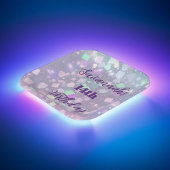 きらめくパステルバースデーパーティープレートデザイン ペーパープレート