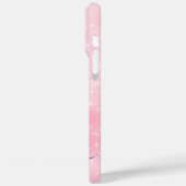 きらめくパステルピンクグラデーションの高級感あるシグネチャーデザイン Case-Mate iPhoneケース (裏面 / 左)