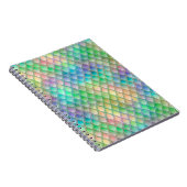 きらめくパステルレインボー&グリッタードラゴンはかりで測 ノートブック (右側)