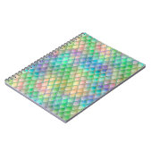 きらめくパステルレインボー&グリッタードラゴンはかりで測 ノートブック (左側)