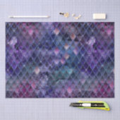 きらめくパープルグラデーション&グリッタードラゴンはかりで測 薄葉紙 (クラフト)