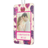 きらめくパープルハート共有マイフリース カーエアーフレッシュナー (左)