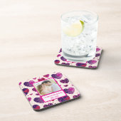きらめくパープルハート共有マイフリース コースター (右側)
