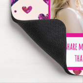 きらめくパープルハート共有マイフリース マウスパッド (コーナー)