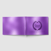 きらめくパープルバック&パープルローレルリース ゲストブック (全面)