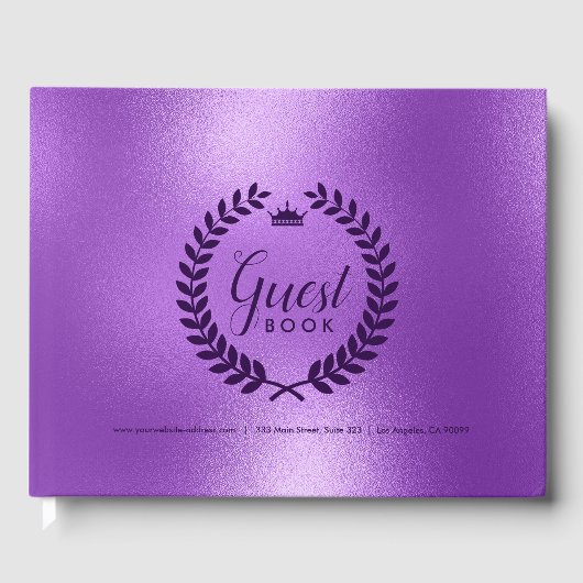 きらめくパープルバック&パープルローレルリース ゲストブック (正面)