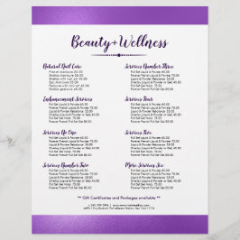 きらめくパープル&深い – パープルローレルリース チラシ