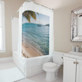 きらめくビーチ シャワーカーテン (インサイチュ)