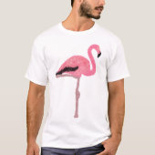 きらめくピンクのフラミンゴ Tシャツ (正面)