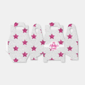 きらめくピンクの星の好意ボックス フェイバーボックス (折り畳みなし)