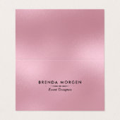 きらめくピンクの背モダン景 名刺 (外部フラット)