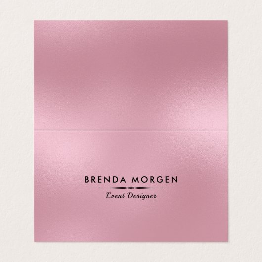 きらめくピンクの背モダン景 名刺 (外部フラット)