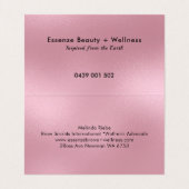 きらめくピンクの背モダン景 名刺 (内部フラット)