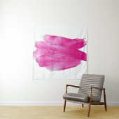 きらめくピンクフォイル：水彩抽象芸術 タペストリー (インサイチュ)