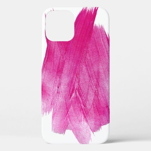 きらめくピンクフォイル：水彩抽象芸術 Case-Mate iPhoneケース (裏面)