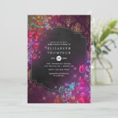 きらめくファンタジーヴィンテージフローラブライダルシャワー 招待状 (スタンド正面)