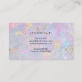 きらめくフェイクグリッター箔 名刺 (裏面)