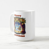 きらめくフェスティバル冬窓 コーヒーマグカップ (正面左)