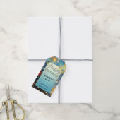 きらめくフローラおもしろい ギフトタグ (より糸付き)